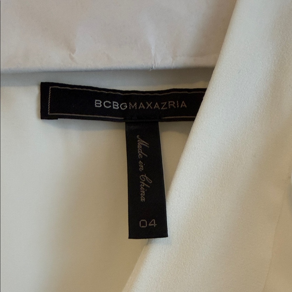 BCBGMaxAzria Cream Ruffle Mini Dress - Picture 2 of 7